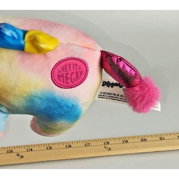 Megan Plays Mystery Plush Unicorn Series 2 Tye Dye Unicorn Soft Toy 6–14″ - Picture 6 of 7